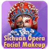 Maquillaje facial de la ópera de Sichuan screenshot